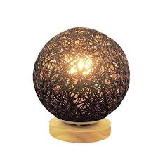 Maybe you would like to learn more about one of these? Lantu Creativemodern Plaid Wicker Rattan Spherical Ball Table Lamp Home Decoration Lamp Children Bedside Lamp Brown Buy Online In Bahamas At Bahamas Desertcart Com Productid 111983628