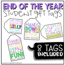 Get a set of 36 here. End Of The Year Gift Tags For Students Worksheets Teaching Resources Tpt