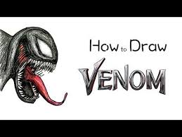 How To Draw Venom How To Draw Venom Venom Drawings