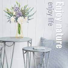 Featuring black mid&#45;century style hairpin legs, this standout piece is truly one of a kind. Buy Fake Flowers With Vase Blue Hydrangea Artificial Flowers Look Real Faux Flowers Wedding Centerpieces For Tables Arrangements Home Decorations Living Room Coffee Fake Plants Purple Winter Online In Indonesia B08tbfs663