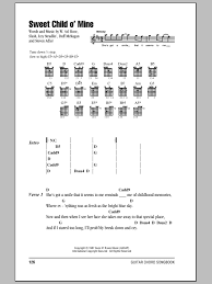 Sweet child of mine tab. Sweet Child O Mine By Guns N Roses Guitar Chords Lyrics Guitar Instructor