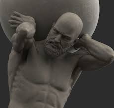 Atlas Statue 3d Model Atlas Statue Print Models