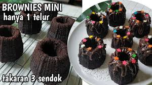 Masih punya stock gula merah, sayang kalo ngga di masak. Brownies Mini Hanya 1 Telur Takaran 3 Sendok Resep Brownies Ekonomis Youtube