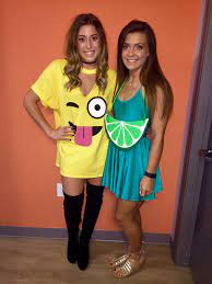 Lime And Emoji Halloween Costume Lime Costume Best Friends Halloween Costumes Friends Halloween Costumes