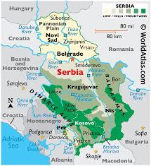 Kosovo flag 3d isometric flat icons vector. Serbia Maps Facts World Atlas