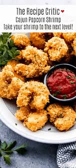 Cajun Popcorn Shrimp Are Large Shrimp That Are Lightly Breaded In Panko With A Kick Of Cajun And A Sweet Italian Sea In 2020 Popcorn Shrimp Shrimp Recipes Easy Recipes