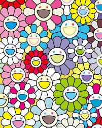 Takashi Murakami A Little Flower Painting Yellow White And Purple Flowers For Sale Artspace