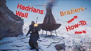 How To Braziers Hadrians Wall Is There Anybody Out There Achievement Assassins Creed Valhalla Youtube