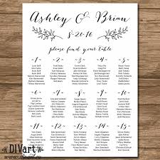 Wedding Seating Chart Wedding Seating Plan Chalkboard