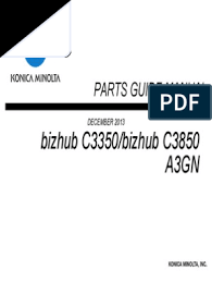 Its standard duplex feature makes it perfect to copy documents like sales literature or training materials, whilst the fax functionality allows instant forwarding. Konica Minolta Bizhub C3350 C3850 Parts Guide Manual