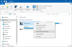 If the autoplay window appears, click import pictures and videos using windows. Complete Guide To Importing Your Photos In Windows 10 Microsoft Community
