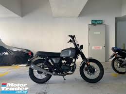 Various type of brixton bike models including cafe racer 150i, classic 150i, scrambler 150i Rm 6 500 2018 2018 Brixton 150 Classic Grey Used Motor