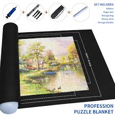 Puzzle roll mat up to 6000 pieces; Professional Puzzle Roll Mat Blanket Felt Mat Up To 1500 2000 3000 Pieces Accessories Puzzle Portable Travel Storage Bag Blankets Aliexpress