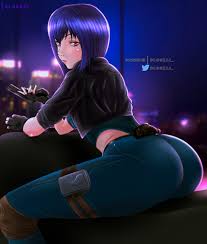 Rule 34 - Ass Big Ass Bloskai Call Of Duty Ghost In The Shell Ghost In The  Shell Sac 2045 Hi Res Highres Jeans Kusanagi Motoko Leather Gloves Leather  Jacket Pink Eyes