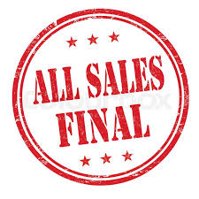 All sales final grunge rubber stamp on ...