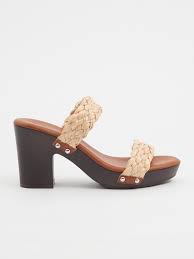 Sandal Raffia Straps Women S Heeled Sandals Inside