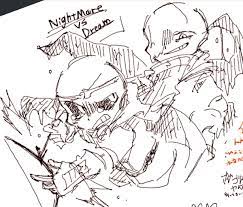 dream vs nightmare undertale イラスト イラスト au 漫画