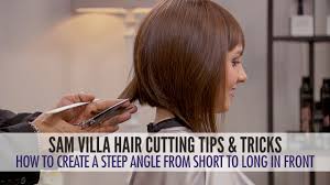 Maybe you would like to learn more about one of these? How To Cut Hair Into A Steep Angle And Maintain Length In The Front Youtube