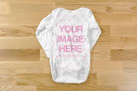 Download Baby Bodysuit Back View Mockup Generator Mediamodifier