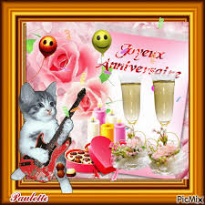 Joyeux anniversaire gif animé chat. Joyeux Anniversaire Picmix