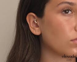 Flower Daith Hoop Earring, Nose Ring, Conch Hoop, Hoop Earring, 16G/18G  Clicker Hoops • Septum Ring • Tragus Hoop • Rook Hoop