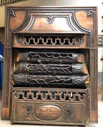 Check spelling or type a new query. Antique Electric Copper Fireplace Insert