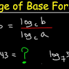 Using natural logs (loge or ln): 1