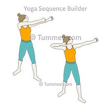 Standing Archer Pose Flow Yoga Tadasana Akarna Dhanurasana Vinyasa Yoga Sequences Benefits Variations And Sanskrit Pronunciation Tummee Com