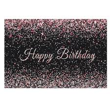 Birthday black and white design resources · high quality aesthetic backgrounds and wallpapers, vector illustrations, photos, pngs, mockups, templates and art. Buy Happy Birthday Backdrop Pink And Black Shiny Gold Dot Glamour Sparkle Photography Background For Kids Adults Party Decorations At Affordable Prices Free Shipping Real Reviews With Photos Joom