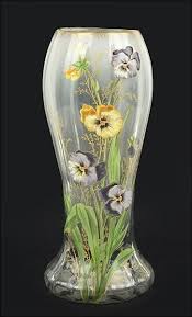 A French Mont Joye Vase 1856804303 Glass Art Sculpture Vase Glass Painting