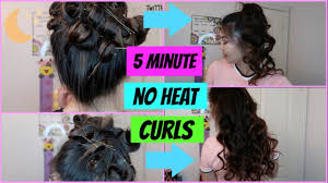 Different types of hair curlers and how to use them. 5 Minute No Heat Curls With Only Bobby Pins Youtube