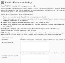 Matching usernames and the information around it will be available here. How To Restrict Usernames In Wordpress