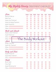 Beauty Checklist Beauty Organizer Beauty Routine Tracker