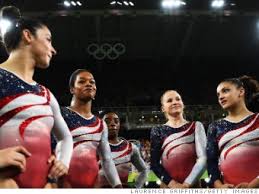 olympic gymnasts gem studded uniforms