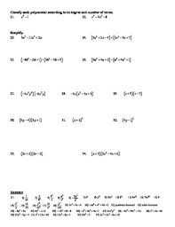 Practice the problems given in the worksheet on addition and subtraction of polynomials. Holt Algebra Chapter 7 Exponents Polynomials Review Worksheet Doc Pdf