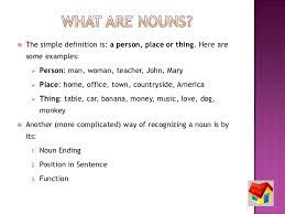 Restrictive clauses have information that is essential to the meaning of the sentence. Noun Meaning