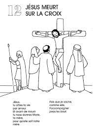 chemin de la croix 12 education chretienne ecole du dimanche coloriage lego jungle