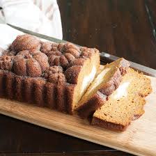Pumpkin Loaf With Cream Cheese Swirl Recipe Pumpkin Loaf Pumpkin Bread Baked Pumpkin