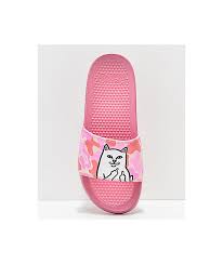 Ripndip Lord Nermal Pink Camo Slide Sandals