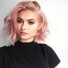Rose Gold Short Hair Is Perfect For Girls Who Want To Look Chic And On Trend Hair Color Pink Hair Styles Pastel Pink Hair