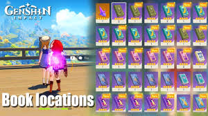 Genshin Impact All Book Locations Guide Mondstadt Vs Liyue Showcase Youtube