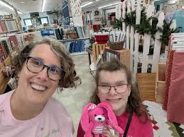 The Shop Hop Bunny seems to like his new home in Lillian's Legacy's new  building AT Seymore.