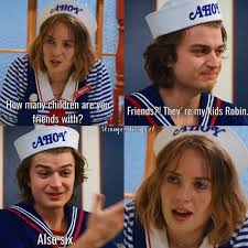 Cosas Raras Stranger Things On Instagram Steve And His Kids A Funny Edit Based On The New Trailer Of Tv S Te Grappig Grappige Plaatjes Coole Achtergronden