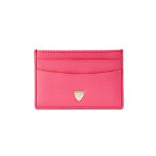 In this video i'm making a slim, minimalist card leather. Bright Pink Saffiano Slim Credit Card Holder Aspinal Of London