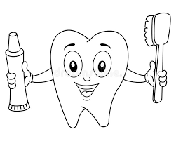 Printable pictures toothbrush coloring page for your book. Coloring Book Tooth And Toothbrush And Toothpaste Stock Vector Illustration Of Care Coloration 135799008