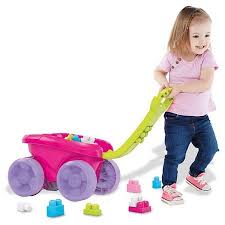 Mega Bloks First Builders Block Scooping Wagon Pink Target Kids Blocks Mega Bloks Toy Wagon