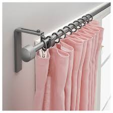Racka Gordijnrailcombinatie Zilverkleur Ikea Curtain Rods Curtains Curtain Rod Holders