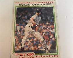 1978 Topps Sparky Lyle 77 Record Breaker Card!!! CY Young Card