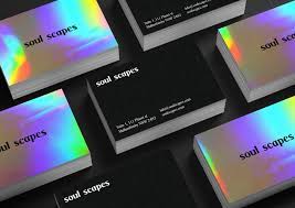 This stylish frosty finish is the perfect way to make an impression that the whole room will be talking about. Holographic Business Cards Mai Creative Graphic Design Business Card Business Cards Creative Business Card Inspiration