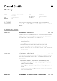 Free Office Manager Resume Sample Template Example Cv Formal Design Event Planner Resume Job Resume Examples Event Coordinator Job Description
